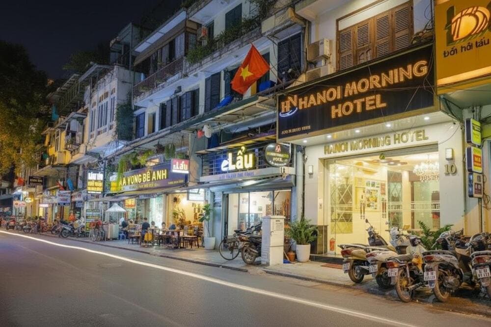 Kh&ocirc;ng gian hiện đại v&agrave; nằm gần trung t&acirc;m của Hanoi Morning Hotel